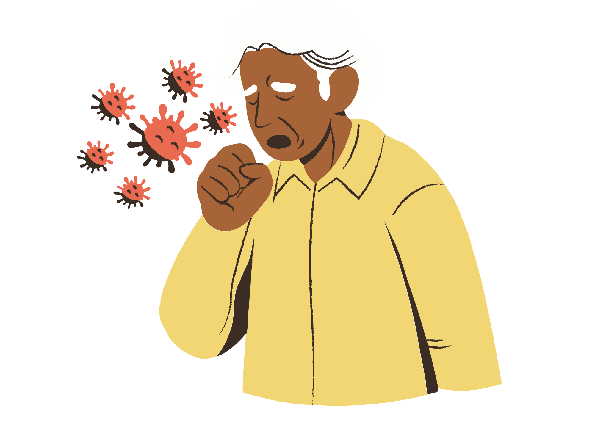 COPD coughing graphic